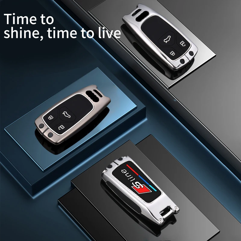 Custodia/cover per Chiave/telecomando per Audi A4 B9 A5 A6 8S 8W Q5 Q7 4M S4 S5 S7 TT TTS TFSI RS Protector Fob Keyless - S9fb077590a4d4bb6a78750f3c02985e0P