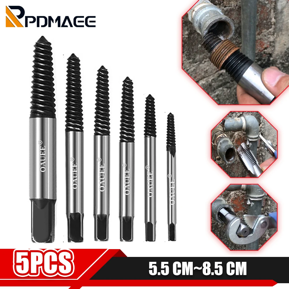 

3/5Pcs Screw Extractor Tools Center Drill Bits Guide Set Damaged Bolt Remover Removal Tools Speed Easy Out Set Woodworking Tools