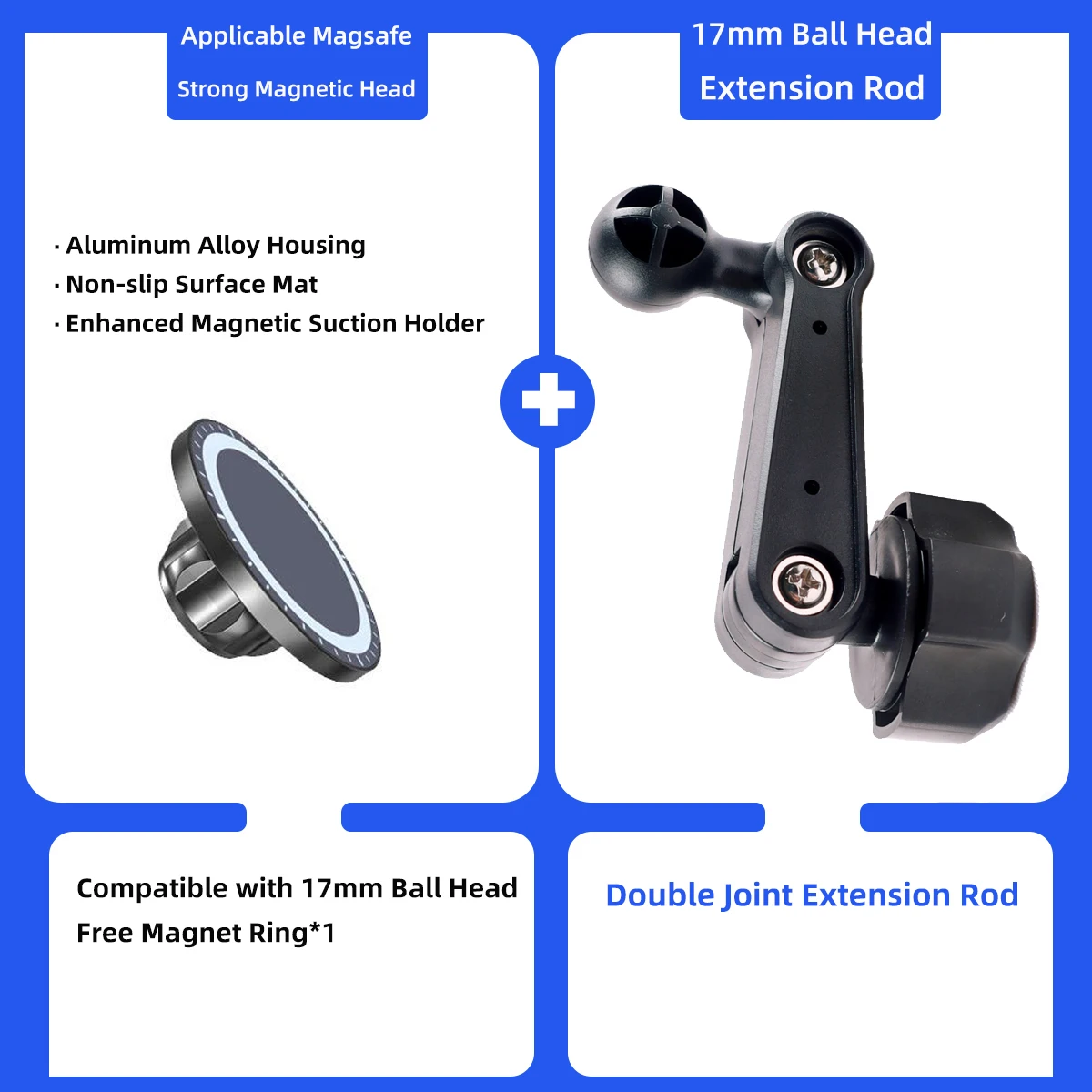 Car Phone Holder Extension Rod Air Outlet Display Adapter Extension thumbnail 2