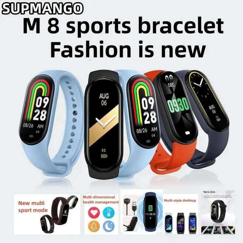 Pulsera inteligente M8 para hombre y mujer, pulsera inteligente para  correr, perseguidor deportivo, nueva pulsera inteligente - AliExpress