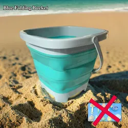 Deluxe 11-Piece Kids Beach Toy Set (Blue bucket)