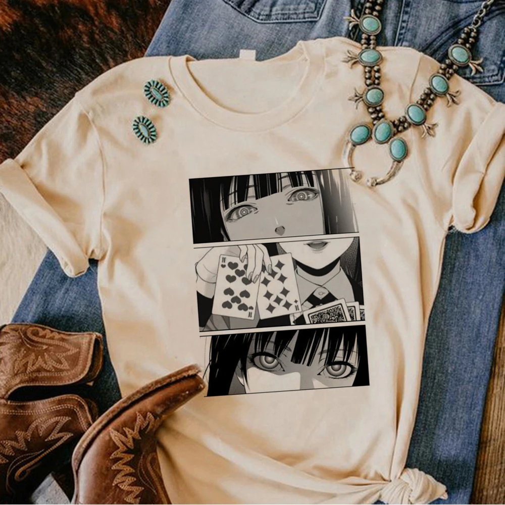 

Kakegurui tshirt women Y2K graphic streetwear Tee female manga clothes