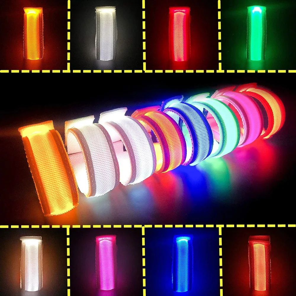 

5/10/20/50 Pcs LED Light Bracelet Neon Bracelet Light Up Bracelet Wristband for Kids Adults Neon Glow In The Dark Party Supplies