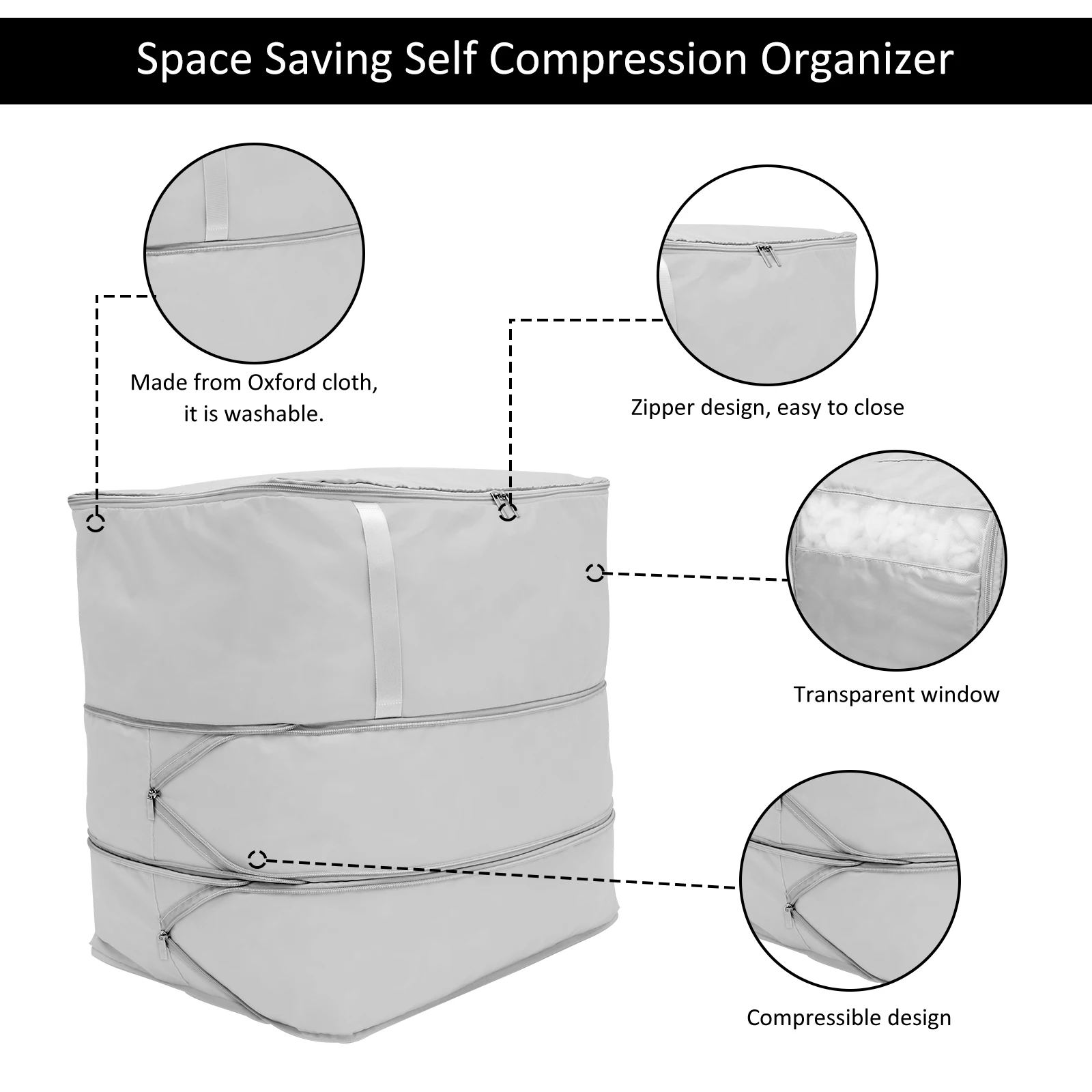 Oxford Cloth Compression Storage Bag for Clothes and Bedding