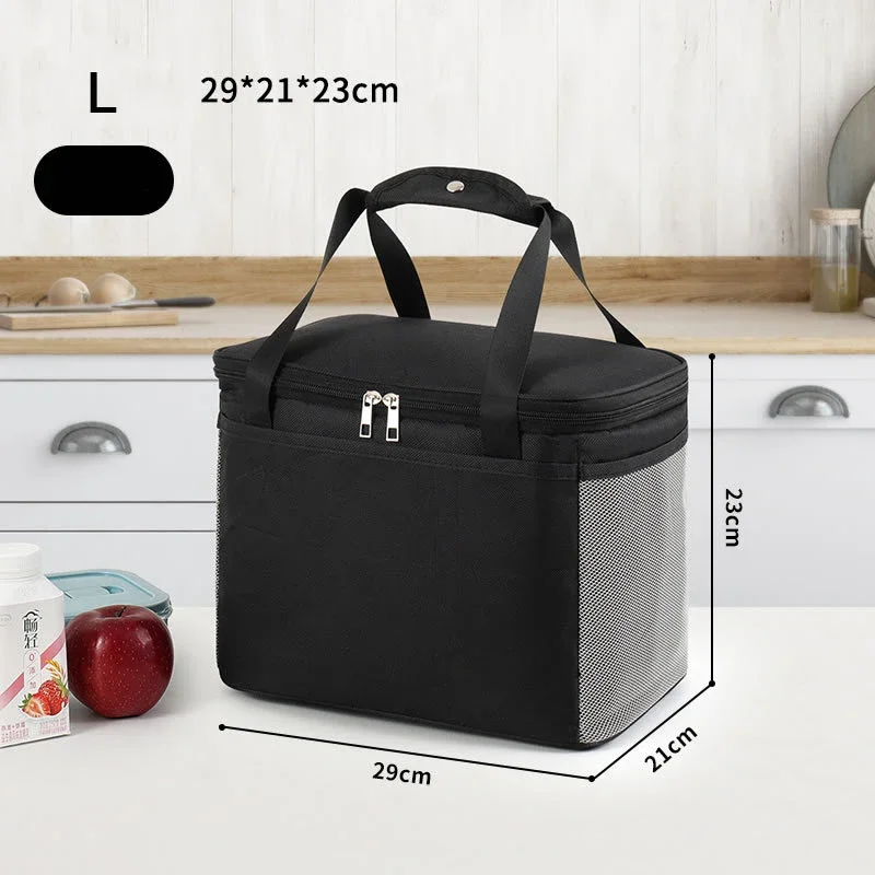 Large Capacity Cooler Bag with Hard Liner Durable Waterproof Insulated Picnic Lunch Bag Box Cooling Handbag For SUV Car Camping