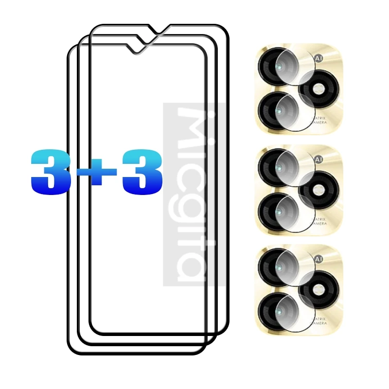 Premium Full Glue Screen Protector with Anti-Scratch Glass & Soft Fiber Lens Film