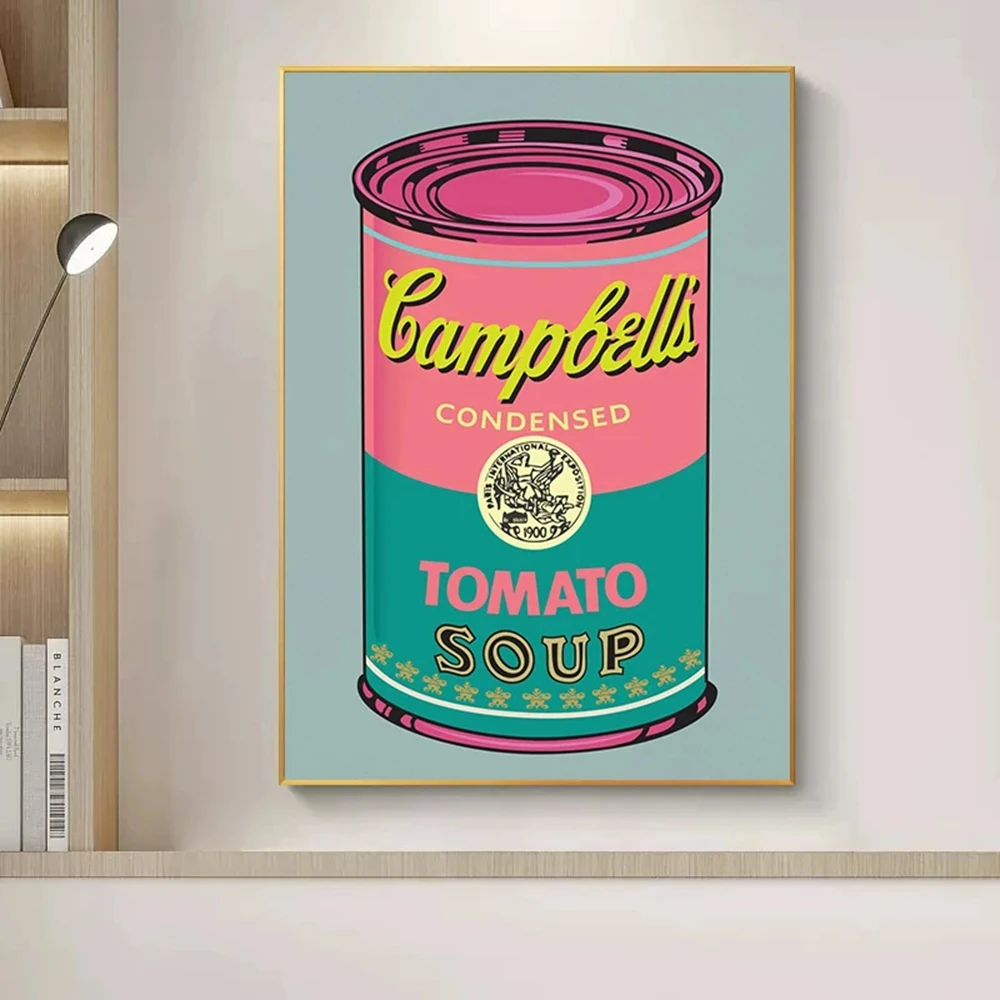 Description Picture 4 of itemAndy Warhol Colorful Campbell 5d Diy AB Diamond Painting 2024 Embroidery Tomato Soup Canned Jewelry Cross Stitch Home Decor Gift