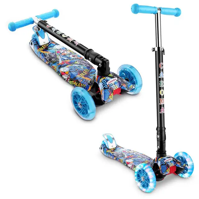 STAR SCOOTER Trottinette Enfant 2 Roues pour garçons et Filles de 6-10 Ans  | Patinette Enfant 12 Pouces Sportif | Bleu