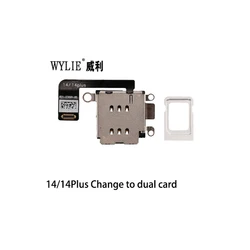 Dual Card Flex Cable for eSIM to SIM Conversion - Compatible with iPhone Models (14 14Plus double SIM)