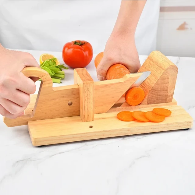 wood sausage slicer wooden chorizo guillotine