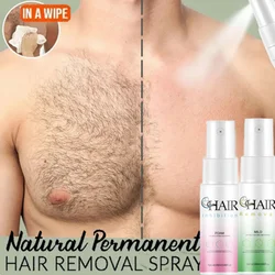 2 Minutes Fast Hair Removal Spray Hair Growth Inhibitor Painless Legs Arm Armpit Permanent Depilatory Smooth Nourish Body Care