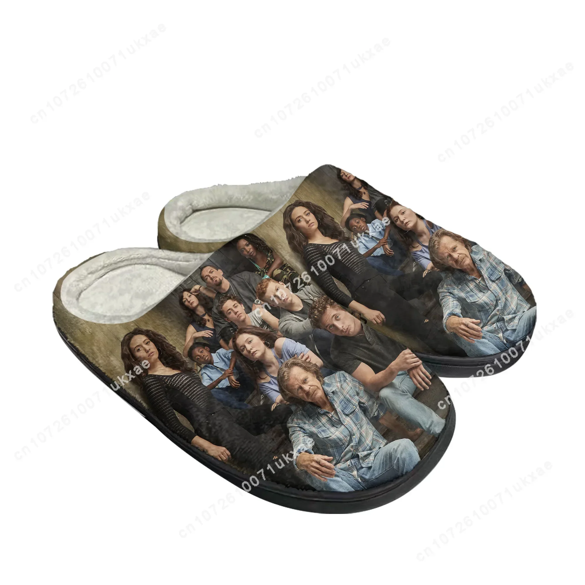Shameless In A World Home Cotton Slippers Mens Womens Plush Bedroom Casual Keep Warm Shoes Thermal Slipper Customized DIY Shoe