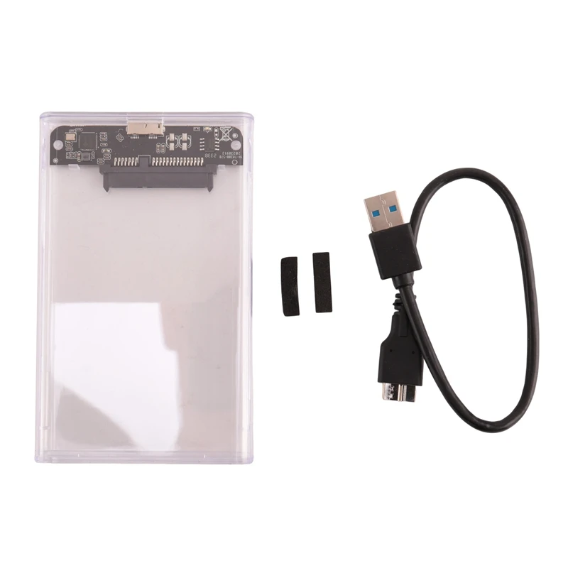Nuovo Hard Disk Esterno Ad Alta Velocità Da 2Tb Da Usb 3.0 A 2.5 Pollici Ssd Hdd Custodia Trasparente