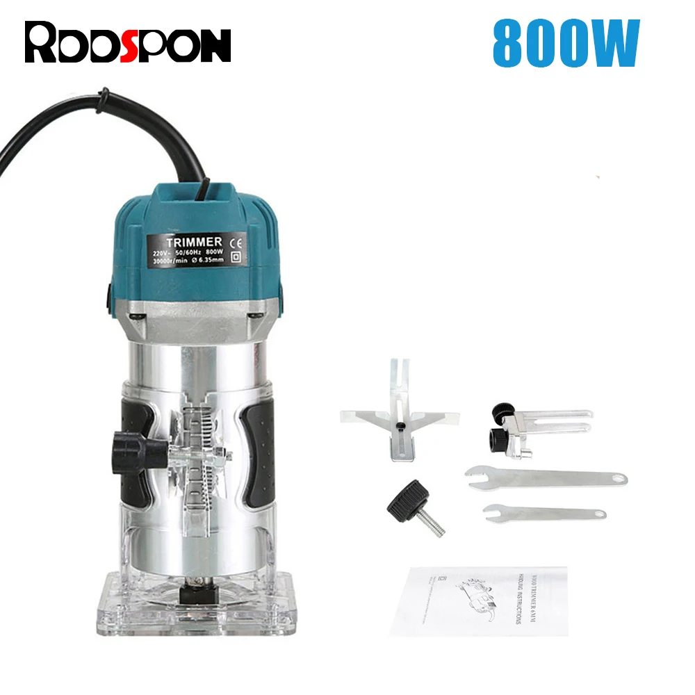 Woodworking Electric Trimmer 800W Carving Power Tools