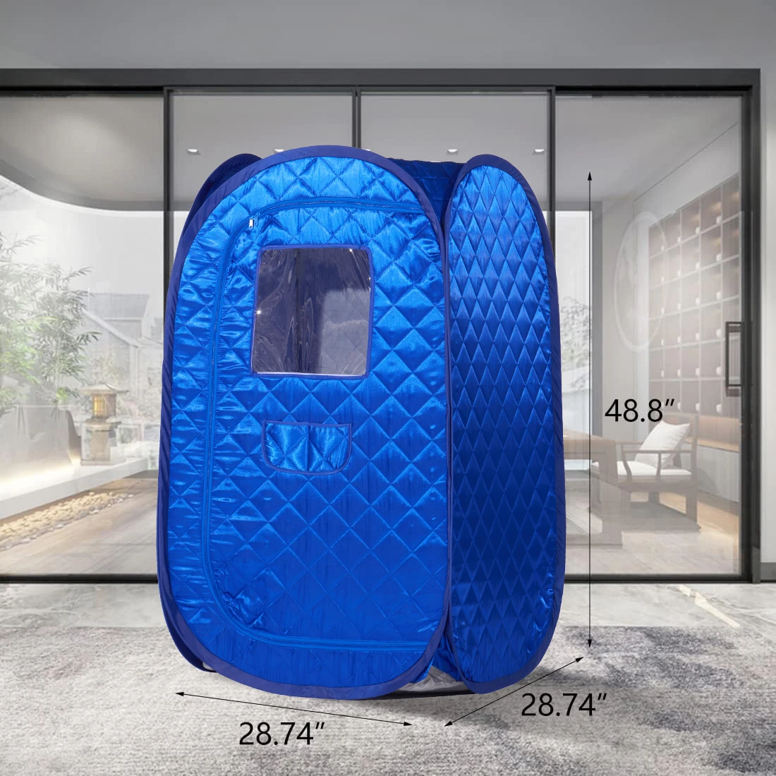 Single Person Sauna Portable Steam Sauna Full Body for Home Spa, Sauna Tent with Steamer 4L 1500W Steam Generator Timer 6