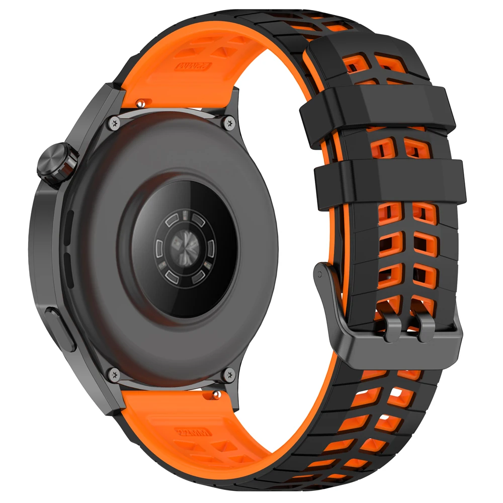 Breathable 22mm Silicone Watch Strap - Premium Sports Band Bracelet
