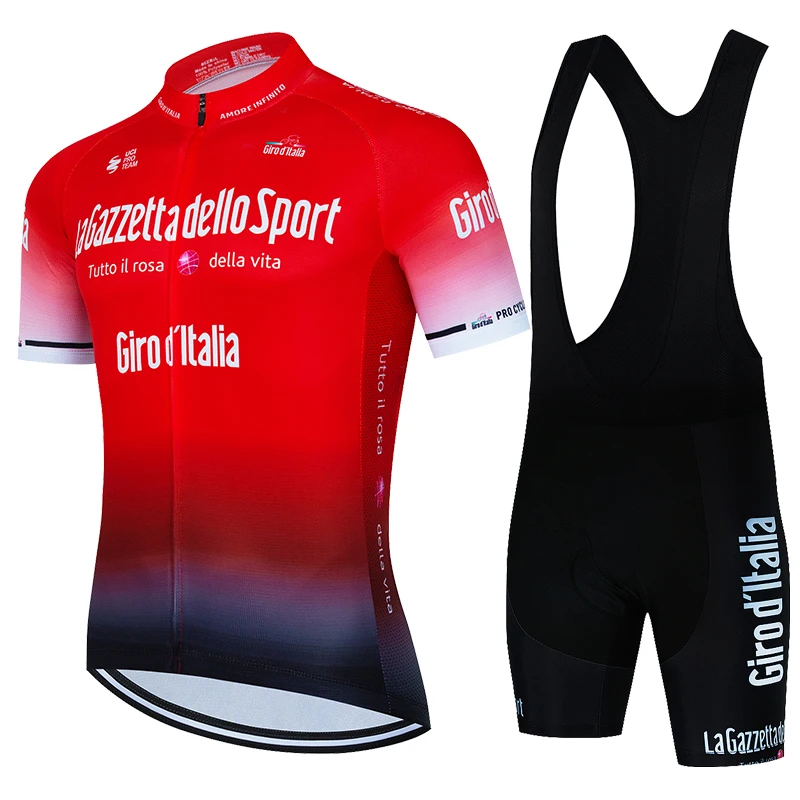 Tour De Giro D'ITALIA Cycling jersey Sets Mens Cycling Clothing Summer Short Sleeve Quick-dry MTB bike suit Ropa Ciclismo cycling jersey set cycling jersey cycling suit
