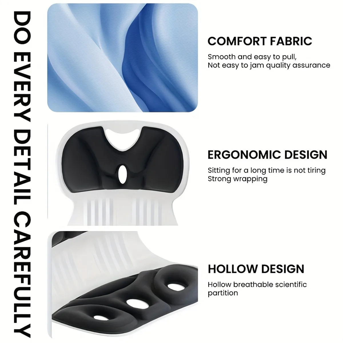 Waist support cushion Sitting Posture Correction Chair Waist Back Support for Floor Seat Office 4