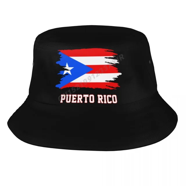 Bucket Hats Puerto Rico Flag Puerto 
