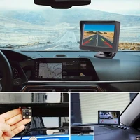 4.3Inch Rear View Camera Monitor Screen Reversing Camera for Car Parking Parking System Camera for Vehicle DashCam Backup Camera - Image 2