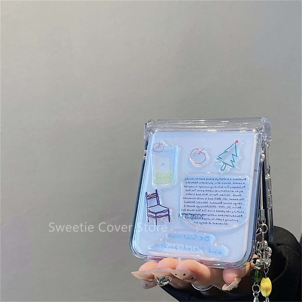 Korean Snowman Illustration Clear Phone Case