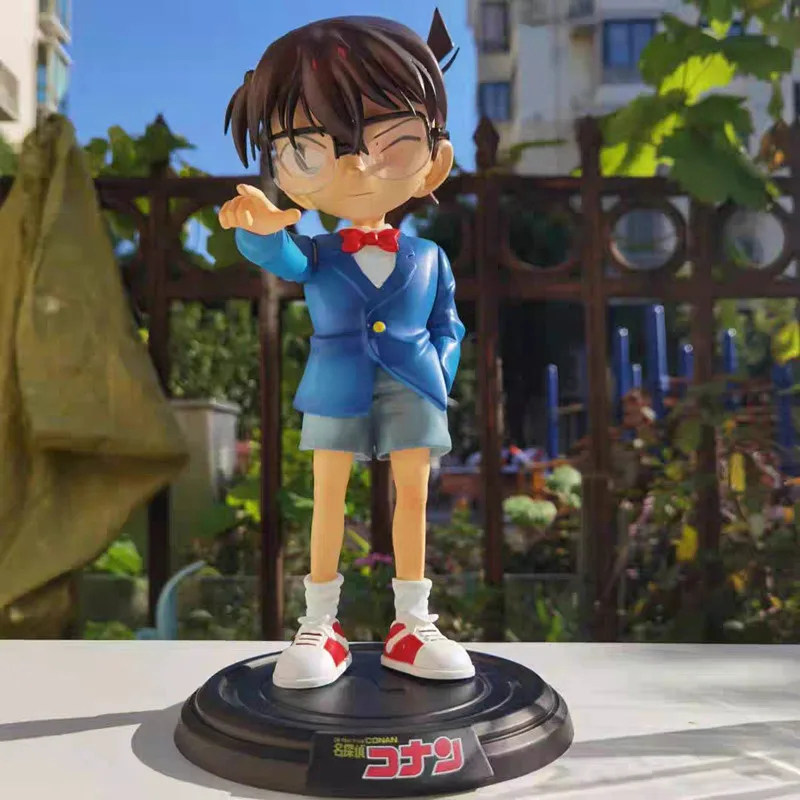 

ДЕТЕКТИВНАЯ искусственная Статуэтка 31 см Lk Kudou Shinichi Edogawa Konan из ПВХ, коллекционная декоративная статуэтка, модель стилуса, игрушка в подарок