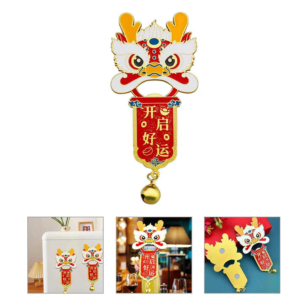 

New Year Dragon Bottle Opener Cool Fridge Magnet Shaped Beer for Men