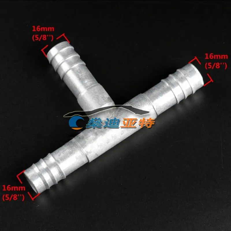 T-head Aluminium Hose Connector Fittings Three-way Joint For AC Hose Clamp Kit