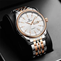 PENGAGAR Luxury Men Watch Top Original Waterproof Luminous Chronograph Man Wristwatch Stainless Steel Quartz Men's Watches Reloj