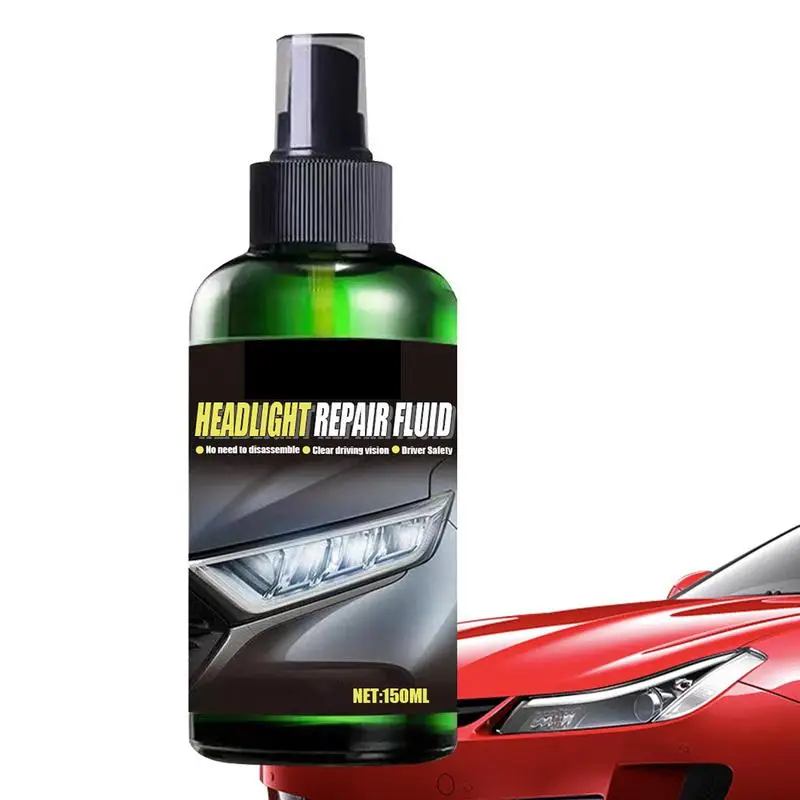 

Car Headlight Repair Fluid 150ml Head Light Lens Restore And Cleaning Wipes For Headlights Car Light Cleaner For Cars Trucks