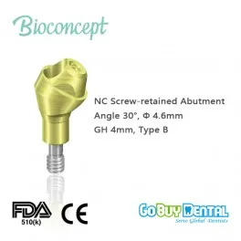 

NC Multi Abutment,TAN-angled 30°, Ø 4.6mm, GH 4mm, Type B 131560