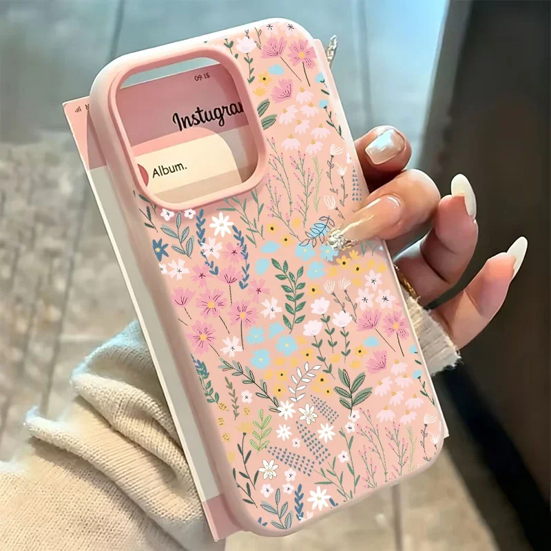 Delicate High-Bamboo Floral Pattern Protective Phone Case