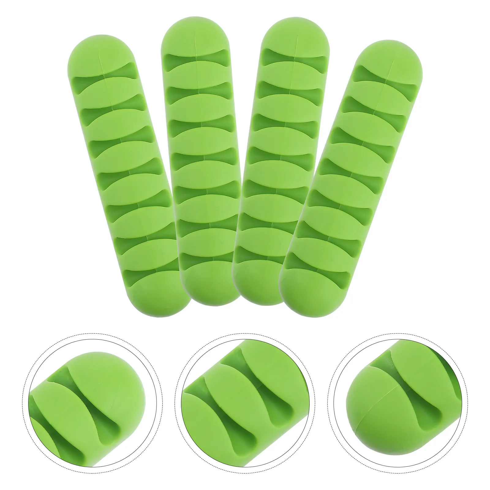 4Pcs 접착식 케이블 정리기 데스크탑 와이어 홀더 사무실 홈 데스크 코드 관리 고정 클립