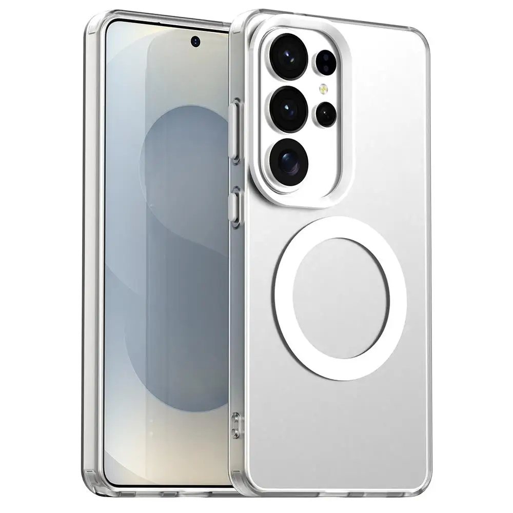 Vibrant Candy Color Magnetic Clear Phone Cover