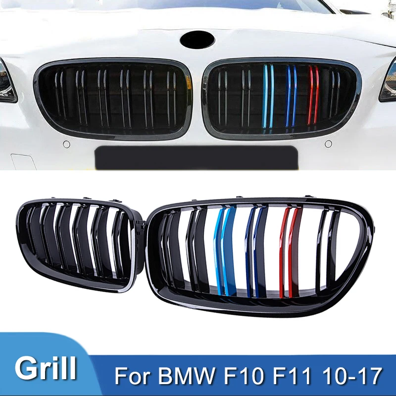 Carbon/Schwarz Front Stoßstange Racing Grills Nieren Gitter Für BMW F10 F11  F18 5 Serie 520i 523i 525i 530i 535i M Sport Zubehör - AliExpress