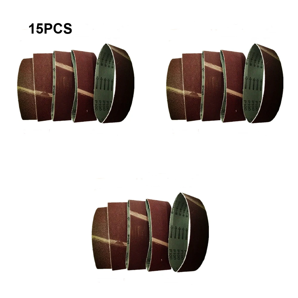 

15pcs/set Versatile Abrasive Belt For Wood/Aluminum/Glass Polishing Smooth Finish Every Time