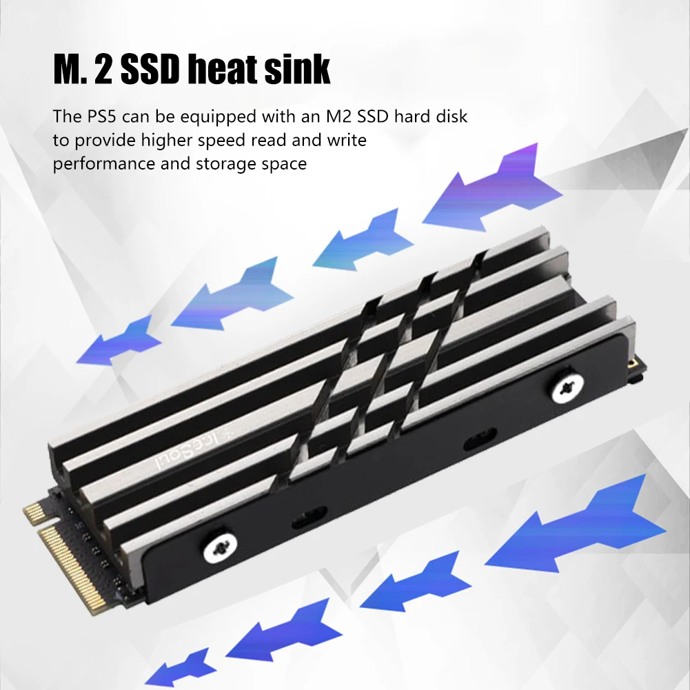 알루미늄 합금 솔리드 스테이트 하드 디스크 라디에이터 양면 열 패드 Nvme 2242/2280용 CNC 하드 드라이브 방열판 교체