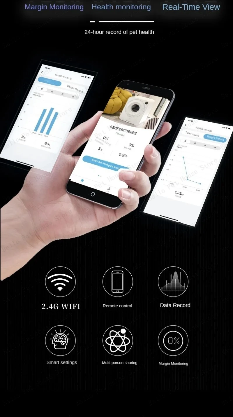 Automatic Smart Self-cleaning Cat Litter Box With App Control_voghion.com