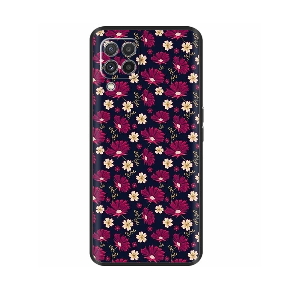 Floral Painted Silicone Protective Case - Elegant Bumper Cover