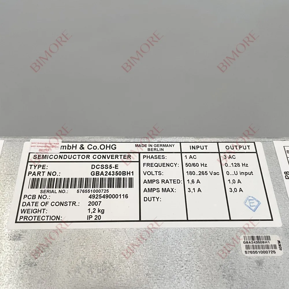 GBA24350BH10 BIMORE Elevator Door Controller Semiconductor Converter DCSS5-E GCA24350BH1 GBA24350BH1
