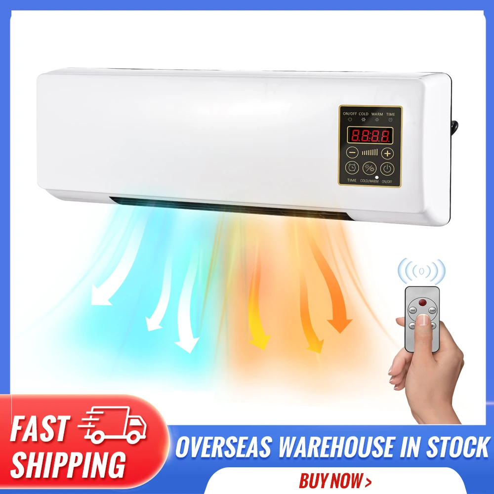 Desktop 2in1 Electric Heater Air Conditioner Heater And Air Conditioner Combo Wall Mounted