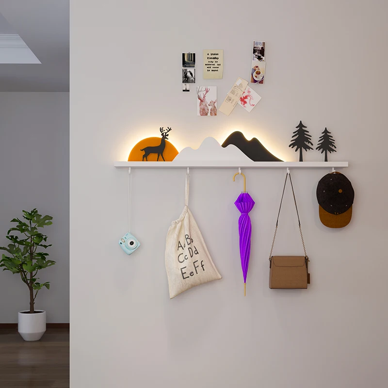 

Nordic Creative Wall Lamp Modern Simple Lamp Door Entrance Door Wall Hat and Coat Hook Storage Lamp Wall Light Bulb