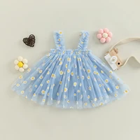 Ma & Baby 6M-5Y été enfant en bas âge enfant bébé filles robe en Tulle robes de marguerite pour les filles fête plage vacances vêtements D01 5