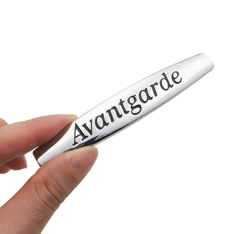 Sleek 3D Metal Avantgarde Car Emblem Badge - Premium Auto Styling Accessory