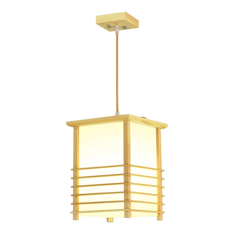 Japanese Pendant Lights Washitsu Tatami Decor Window Pane Shoji Lamp