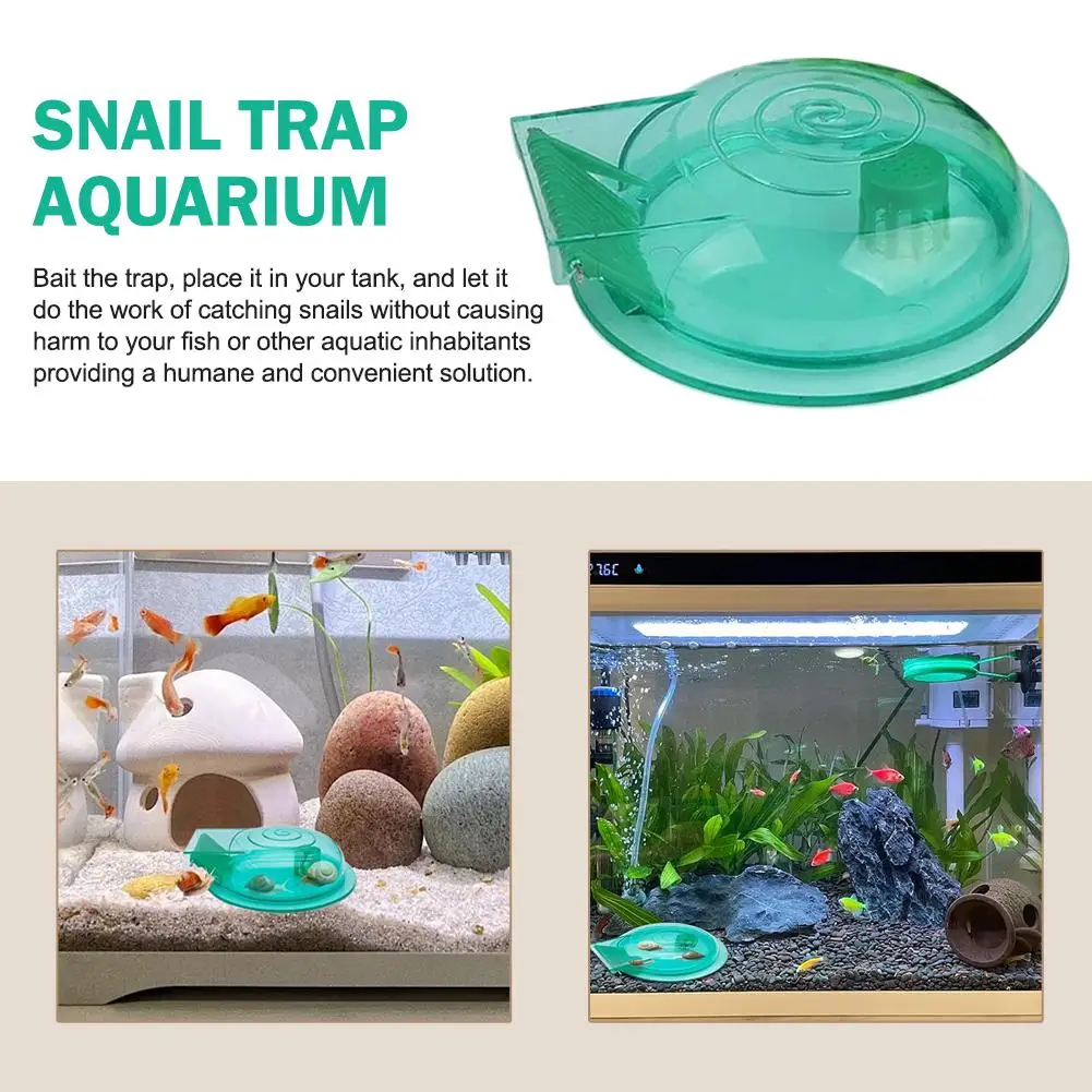 Green Plastic Aquarium Snail Remover Cleaning Tool For Fish Tank