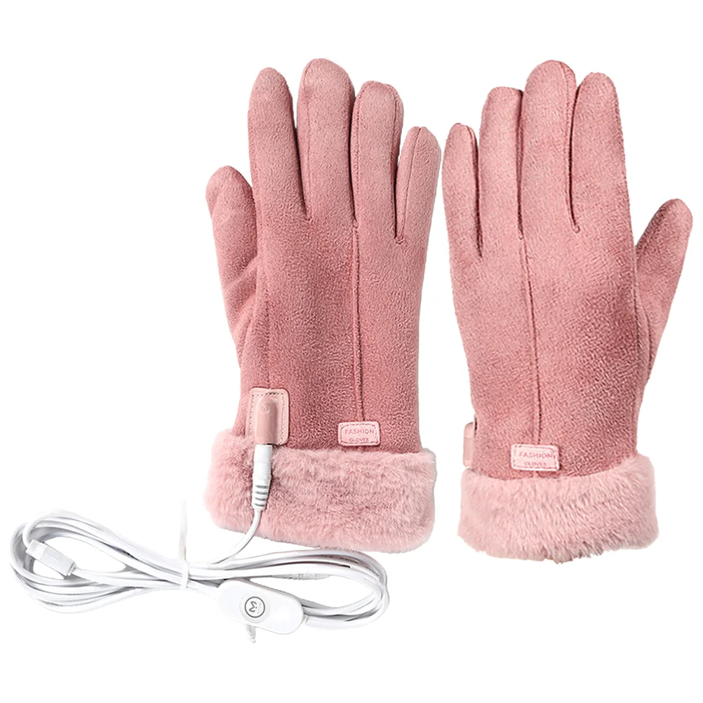 Portable Thermal Gloves Heated Mitts Women Men Electric Hand Warmers Winter Waterproof Usb Powered Camping Hiking Safety