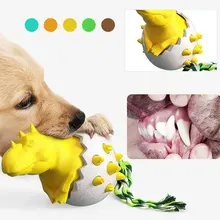 

Dinosaur Egg Molar Dog Toy,Dog Toys for Aggressive Chewers Molar Toys for Small Medium and Large Dogs Rubber Interactive Dog Toy