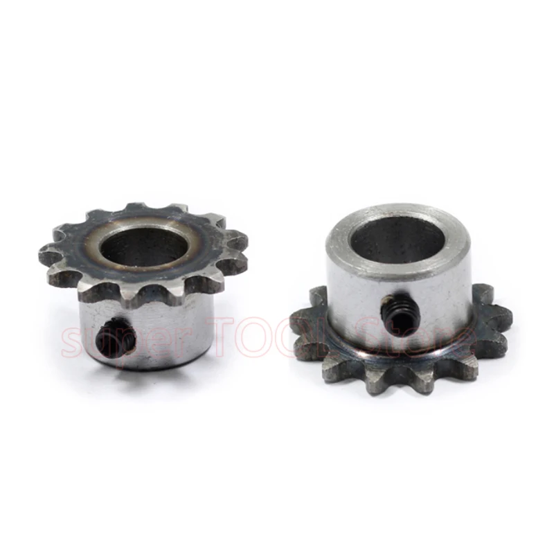 1pc 8-30 Teeth 04C Industrial Sprocket Wheel Precision 45# Steel Chain Gear Bore 6-15mm Pitch 6.35mm Harden M5 Screw Hole