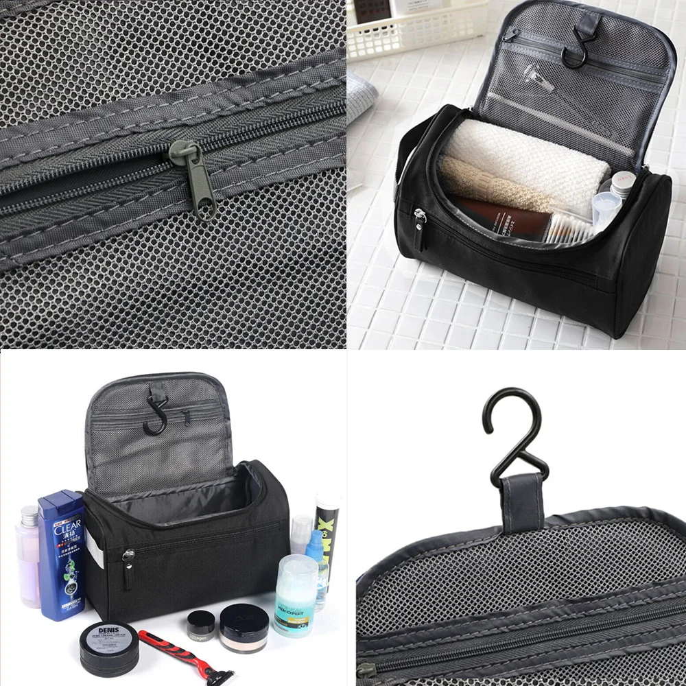 Women Makeup Bags Travel Cosmetic Bag Toiletries Organizer Waterproof Storage Neceser Hanging Skull Pattern Bathroom Wash Bag